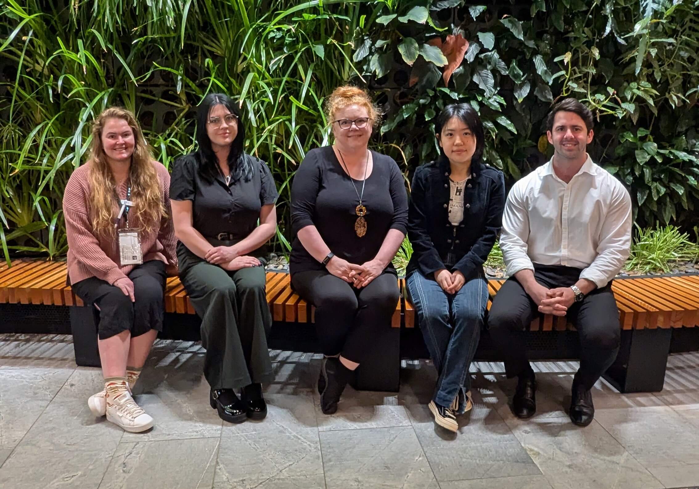 L-R: Suzi Nitschke, Team Leader; Taylah Mullens, Behaviour Support Practitioner; Leonie Jepson-Harding, Professional Learning Lead; Xindi Gao, Behaviour Support Practitioner; Josh Preston, NSW Area Manager.